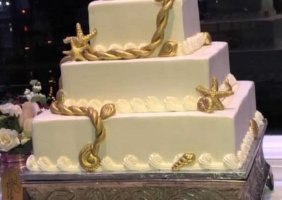 sea theme wedding cake